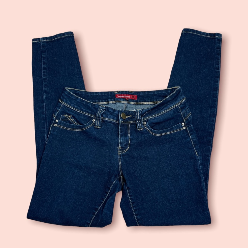 WannaBetaButt size 5 dark jeans